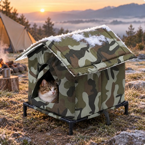Pet house with flexible flap - pet,