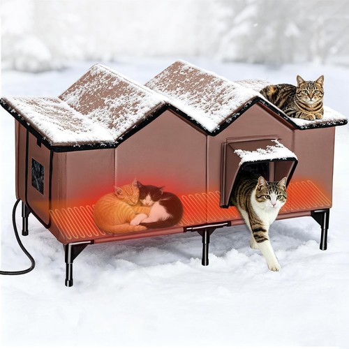 Extra large heated outdoor cat - large,