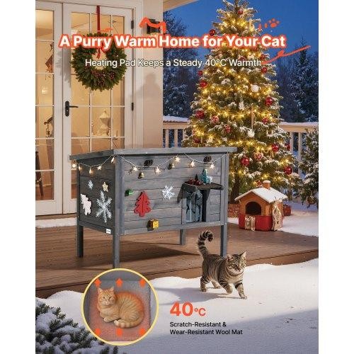 Heated cat house insulated - house,