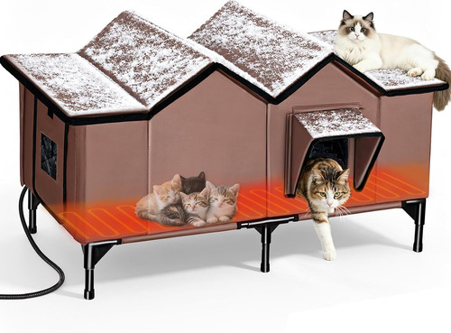 Extra large heated outdoor cat - large,