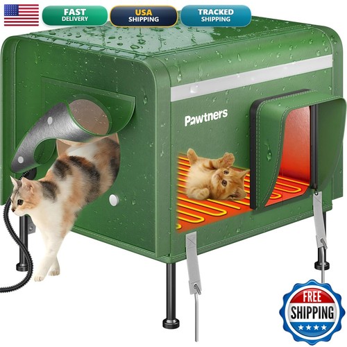 Pawtners heated outdoor cat - pawtners,