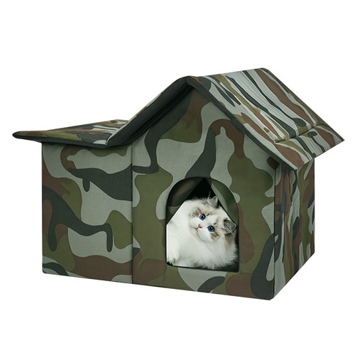 Waterproof outdoor cat - cat, house